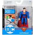 thumbnail image 2 of DC Comics 4-inch SUPERMAN Action Figure with 3 Mystery Accessories, Adventure 8, 2 of 7