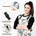 thumbnail image 2 of Dolphins Leaves Cartoon Style Apron Set with Oven Mitts Pot Holders Set of 5 Kitchen Stuff Accessories, 2 of 6
