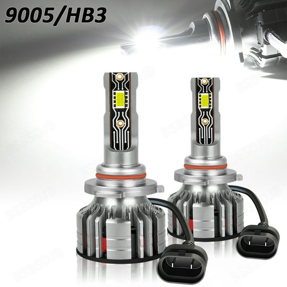 For Dodge Dart 2016 LED Headlight High/Low Beam 9005/HB3 Bulbs 6000K White