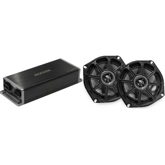 Kicker 5.25" Fairing Speaker upgrade Kit Compatible with 1996 - 2013 Street Glide (2 ohm )