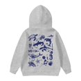 thumbnail image 7 of XAOFW Girls Hoodies Long Sleeve Marine Animal Prints Hooded Sweatshirts Kids Soft Cozy Casual Winter Wear Pullover Trendy Tops 4-5 Years, 7 of 7