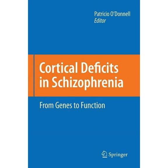 Cortical Deficits in Schizophrenia: From Genes to Function, (Paperback)