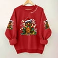 thumbnail image 4 of Uootdi Christmas Long Sleeve for Gift Women Matching Christmas Sweater for Family Christmas Cat Merry Christmas Xmas Tree Chris tmas Lights Sets, 4 of 4