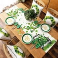 thumbnail image 4 of St. Patrick's Day Table Runner, Seasonal Spring Shamrock Lucky Kitchen Dining Table Decoration for Home Party Decor 13 x 47 Inch (B), 4 of 5