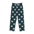 thumbnail image 6 of Uemuo Funny Chicken Pattern Men's Wide Leg Palazzo Lounge Pants with Pockets Light Weight Loose Comfy Casual Pajama Pants-X-Large, 6 of 9