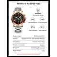 thumbnail image 6 of Poedagar Mens Watch Date Chronograph Stainless Steel Luminous Waterproof Quartz Male Watches Bracelets, 6 of 6