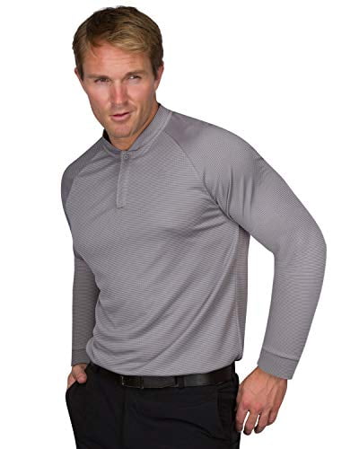 Long Sleeve Collarless Golf Shirts 