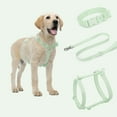 thumbnail image 4 of PoyPet Non-Pulling Dog Harness,Waterproof PVC Harness with 2 Leash Clips,Green L, 4 of 7