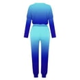 thumbnail image 5 of Elainilye Fashion Women's Activewear Set Loose Two-piece Sets Long Sleeve Sweatshirts And Sweatpants Set Casual Sweatsuit,Blue, 5 of 5