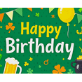 thumbnail image 3 of Green Themed Happy Birthday Banner with Shamrock Balloon Decorations Irish Party Elements Photography Props Backdrop Party Decorations Birthday Celebration St Patrick Day Party Supplies, 3 of 7