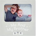 thumbnail image 1 of Kate & Milo Me and My Brother Frame, Baby Keepsake Frame, Sibling Picture Frame, Big Brother or Big Sister Gift, Elephants, 1 of 5