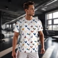 thumbnail image 3 of Wukai Various Rooster Print Men's Short-Sleeved Mesh T-Shirt,Quick-Dry Short Sleeve Workout T-Shirt-X-Large, 3 of 8