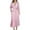 Pink, variant on Kmdttou Women's Summer Fashion Turndown Collar Loose Cotton Linen Long Sleeve Tightness High Waist Dress,Chic Day Dresses for Ladies Summer Wear