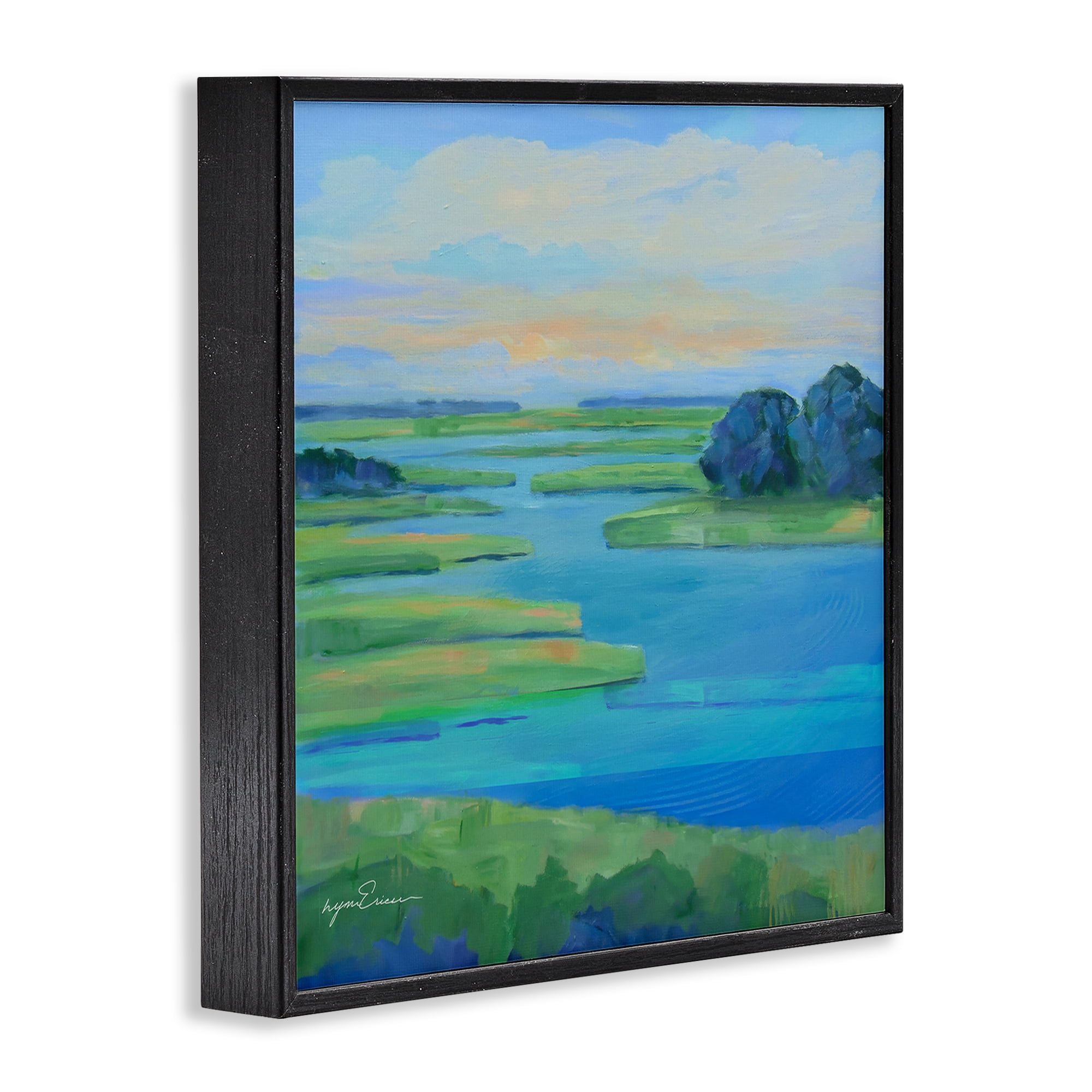 Stupell Industries Scenic Scarborough Marshes Black Framed Giclee Art, design by Lynn Ericson Fine Art