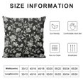 thumbnail image 5 of Leisuo Vintage Flower Pillow Covers Rustic Old Style Cute Small Floral Black Cream Decorative Throw Pillows Outdoor PillowCase Farmhouse Cushion Case Decor for Home Sofa Couch Bed, 5 of 5