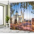 thumbnail image 4 of Ambesonne Europe Shower Curtain, Royal Palace in Madrid, 69"Wx84"L, Multicolor, 4 of 4
