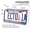 thumbnail image 3 of Aluminum License Plate Frame 2 Pack Car Exterior Accessory Car Tag Holder for Front Rear Plates Cars Decor Beautiful Wooden Chalet, 3 of 7