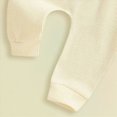 thumbnail image 6 of TOWED22 Toddler Baby Boy Fall Winter Clothes Long Sleeve Sweatshirt Pullover Tops + Joggers Pants Outfit Set Size:6-12 M,Color:Yellow, 6 of 6