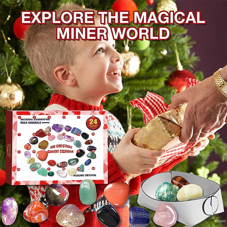 Rock Mineral Christmas Advent Calendar 2023, Crystal Advent Calendar,  Christmas Countdown Calendar, Geographic Rocks and Minerals, Ore  Collections Gift for Kids Christmas Birthday - Walmart.com