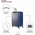 thumbnail image 3 of SwissGear Wanderlust Pro Lightweight Expandable Spinner, Navy, 3-Piece Set (20/24/28), 3 of 6