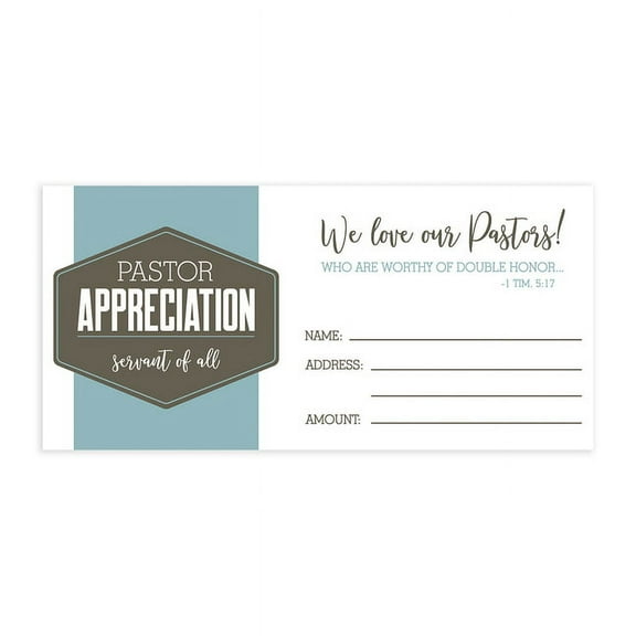 Offering Envelope Pastor Apprec 100ct (Other)