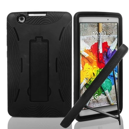 - LG G Pad X 8.0 V521 Case, {NFW} Premium Hybrid Drop Proof Armor Defender Full-body Protection Heavy Duty Kickstand Case for LG G Pad X 8.0 V521/G Pad III 8.0 V525 2016 (T-Mobile) (HVD Black/Black)