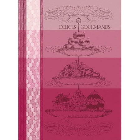 Garnier Thiebaut French Kitchen Farmhouse Tea Towel Delices Gourmands Rose