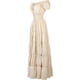 thumbnail image 4 of Zhitunemi Disfraz renacentista para mujer, vestido medieval de camisola, camisetas campesinas irlandesas debajo del vestido, 4 of 4