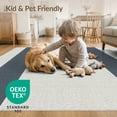 thumbnail image 4 of ODIKA Long Contemporary Hallway Striped Base Lines Entryway Way Hallways for Playroom, Bedroom, Reading Nook, Pet Friendly & Kids Safe Play, 4 of 7