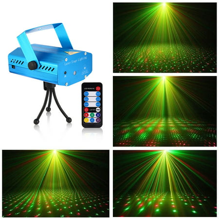 Mini Stage Light LED Laser Projector Red Green Lighting for Club Disco Bar DJ (Best Mini Projector Under 100)