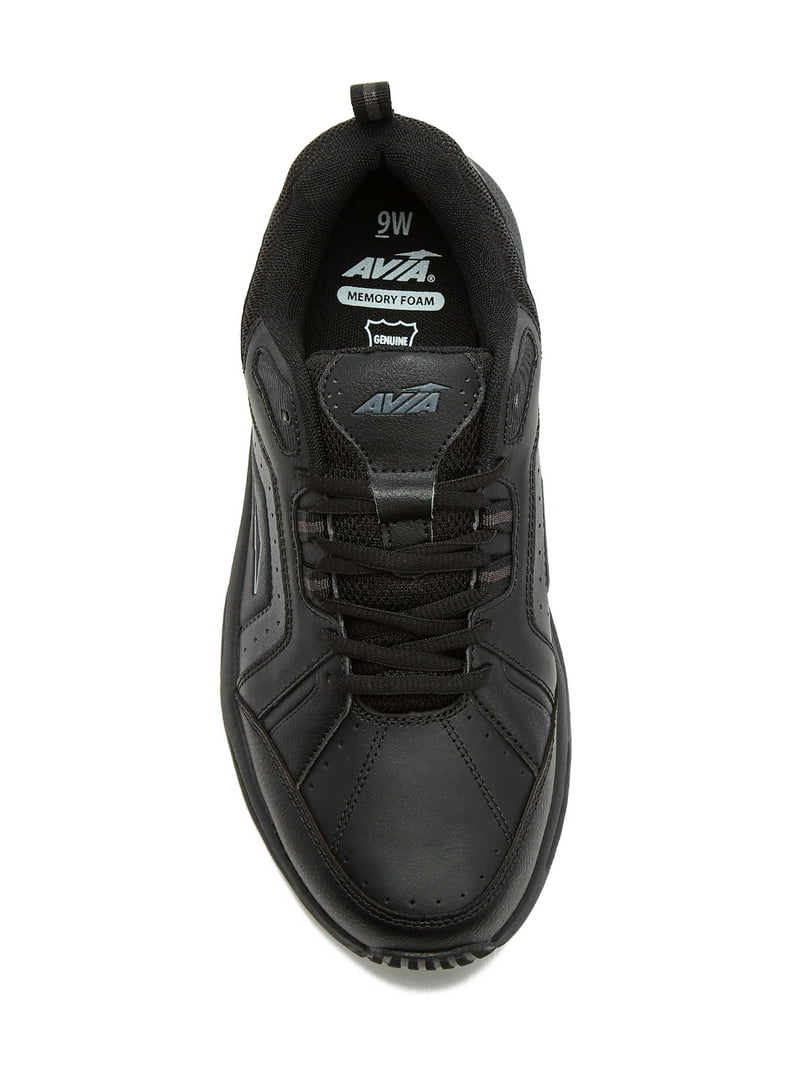 Avia Men's Quickstep Wide Width Leather and Mesh Walking Shoe with