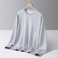 thumbnail image 2 of Under $10 Oversized Sweatshirt - Men's Casual Long Sleeve Crewneck Sweatshirts Pullover Big and Tall Moisture Wicking Undershirt, 2 of 3