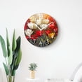 thumbnail image 4 of 10 Inch Wall Clock Battery Operated Silent Clock Decorative for Office, Kitchen, Outdoor, Living Room，Tulip Flower Watercolor Amazing, 4 of 4