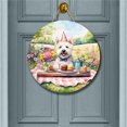 thumbnail image 2 of Happy Mother's Day West Highland White Terrier with Sweets and Flowers at a Picnic Round Wood Sign Westie Westy Dog Lover Hanging Wall Home Decor - 13005, 2 of 5