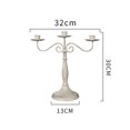 thumbnail image 2 of Candelabro Portavelas Antiguo Vintage Mesa De Comedor Metal Vogacara HA024721-01, 2 of 5