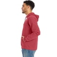 thumbnail image 2 of Hanes Men's Garment Dyed Fleece Hoodie Crimson Fall M, 2 of 8