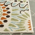 thumbnail image 4 of SAFAVIEH Veranda Petra Geometric Indoor/Outdoor Runner Rug, 2'3" x 10', Cream/Chocolate, 4 of 7