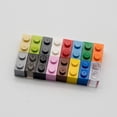 thumbnail image 3 of Bloques De Ladrillos Clásicos Ladrillos A Granel Marrón 1X2 Ladrillos De Construcción Planos 100 Piezas Compatibles Con Piezas Y Piezas De Lego: Ladrillos Marrón 1X2(Color:Marrón), 3 of 3