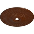 thumbnail image 3 of 36 5/8"OD x 3 5/8"ID x 2 3/8"P Galveston Ceiling Medallion (Fits Canopies up to 4 3/4"), Hand-Painted Burnished Mahogany Crackle, 3 of 6