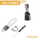 thumbnail image 3 of Ofertas Únicas 1 Juego Llavero Universal para Auto y Hogar para Mujeres y Hombres con Anillo de Cuero PU Aleación de Zinc Blanco, 3 of 7