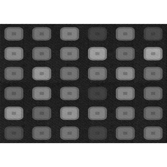 Ahgly Company Indoor Rectangle Patterned Midnight Gray Area Rugs, 5' x 7'