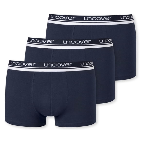 UNCOVER by SCHIESSER Paquete de 3 Calzoncillos para Hombre - Serie "Uncover", Calzoncillos, S-3XL Azul oscuro L (Large)