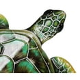 thumbnail image 4 of Marine Ocean Harmony Series Green Bermuda Elegant Sea Turtle Metal Wall Decor, 4 of 9