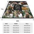 thumbnail image 6 of Custom Blanket with Picture Text Customized Blankets with Photos Customizable Personalized Blankets and Throws for Adult Kid Birthday Christmas Valentines Day Memorial Gift,, 6 of 6