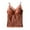Brown, variant on Women's Lace Built in Bra Tank Top Summer Sexy Stretch V-Neck Double Strap Camisole Casual Sleeveless Home Undershirt Gray