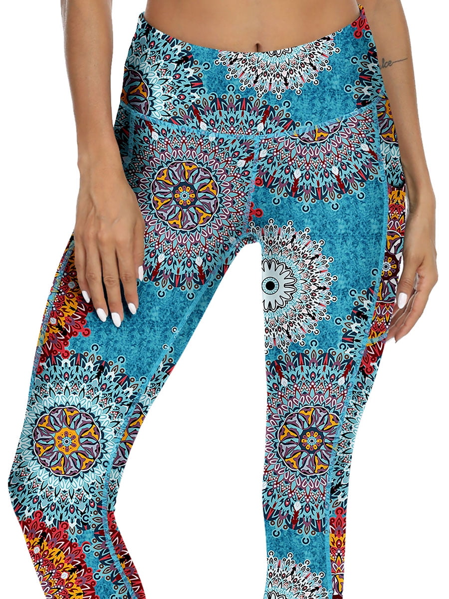 PPYOUNG Yoga Pants for Women with Pockets High Waisted Leggings