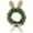 Z_A, variant on Easter Bunny Wreath - Spring Front Door Decoration, Artificial Boxwood Bunny Wreath with Burlap Bow and Artificial Flowers, Spring Artificial Rabbit Wreath for Wall Hanger, 22.83 x 14.96 inch