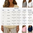 thumbnail image 3 of Oiangi Womens 3/4 Sleeve Blouses V Neck Textured Gauze Shirts Casual Summer Plain Tops White M, 3 of 5