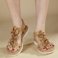 thumbnail image 6 of Mostsola Sandals for Women Trendy Bohemian Flower Beach Shoes Non-Slip Casual Wedge Sandals, 6 of 9