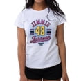 thumbnail image 1 of Camiseta de mujer NASCAR - Jimmie Johnson - 8 White de DelSol para mujer - 1 pieza de camiseta (L), 1 of 4